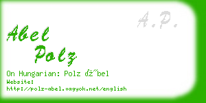 abel polz business card